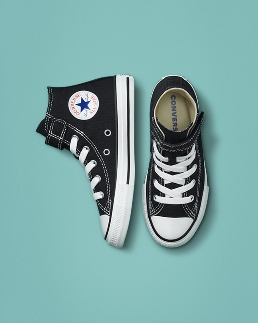 Tenisi Inalti Fete Converse Chuck Taylor All Star Easy-On Negrii Bej Albi | RO X13QDG532